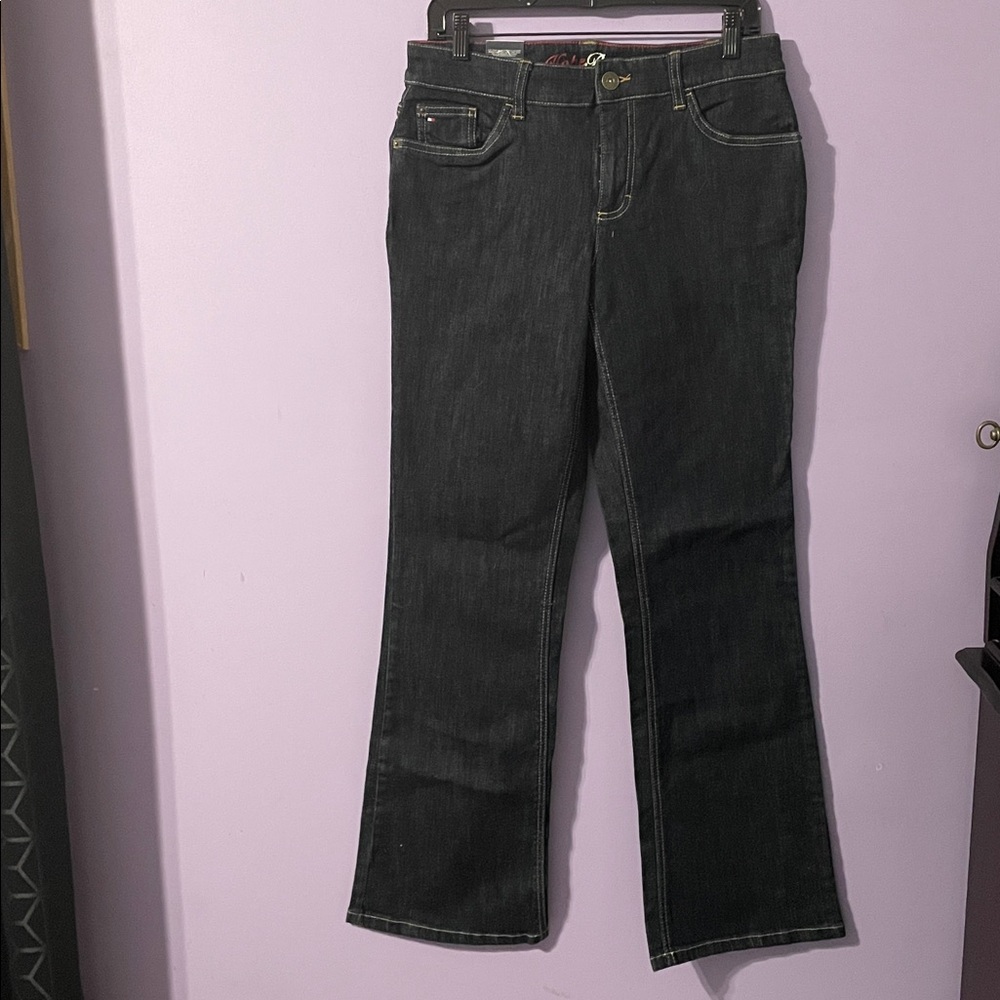 Tommy Hilfiger Stylish Dark Wash Blue Denim Jeans